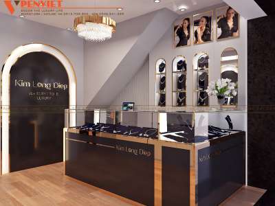 Mẫu tủ vàng rời gỗ Melamine, mặt ngoài ốp Alu