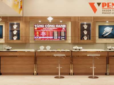 Mẫu tủ vàng rời bằng gỗ Melamine vân gỗ sang trọng