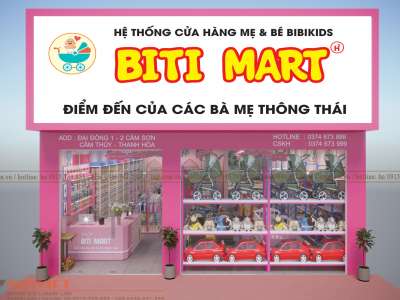 Thiết kế shop mẹ và bé Bitimart