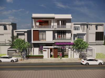 Thiết kế nhà phố hiện đại anh Điệp – Hà Nội